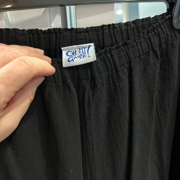 Super Wide leg boho gauze pants - Picture 3 of 4